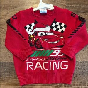 Kids Red Racing Sweater with Fun Design